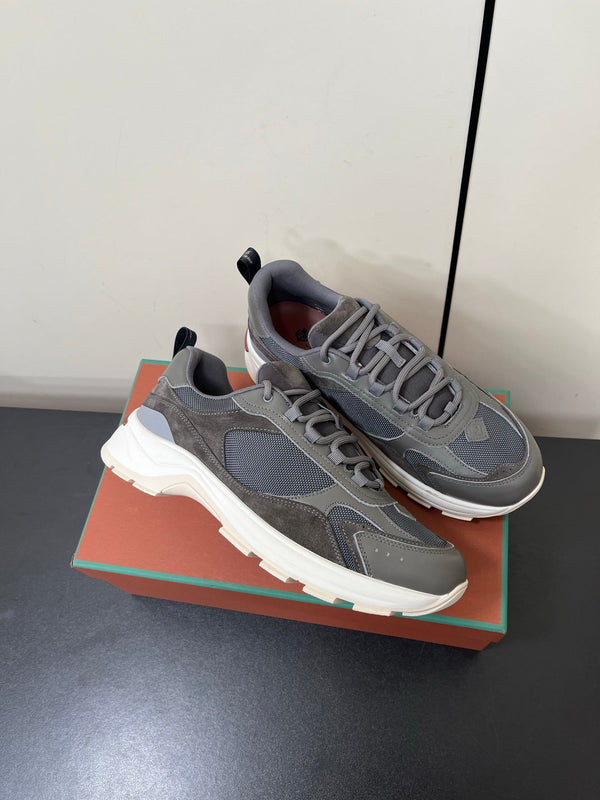 LP Cairn Walk Sneaker Spanish Gray Calfskin and Fabric 210922