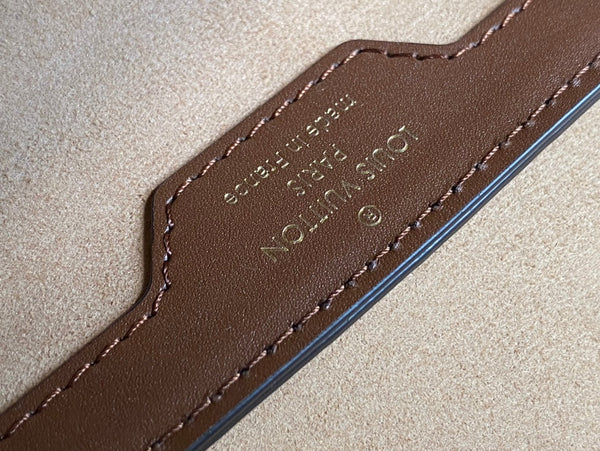 PAPILLON TRUNK 19 IN TELA MONOGRAM MARRONE CON FERRAMENTA ORO