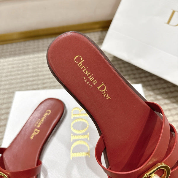 CD 30M Slide Red Calfskin 543739