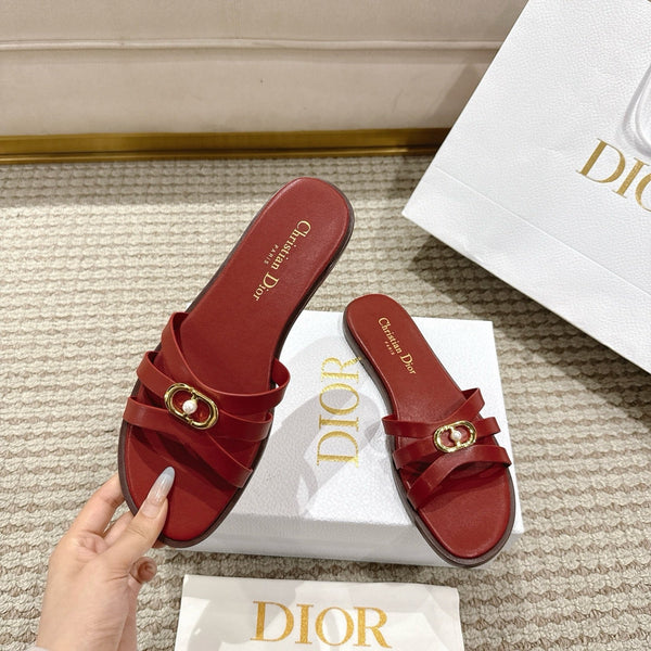 CD 30M Slide Red Calfskin 543739