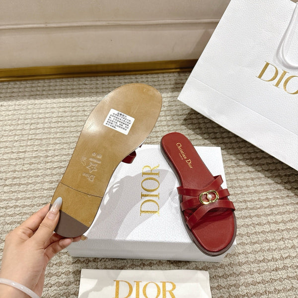 CD 30M Slide Red Calfskin 543739