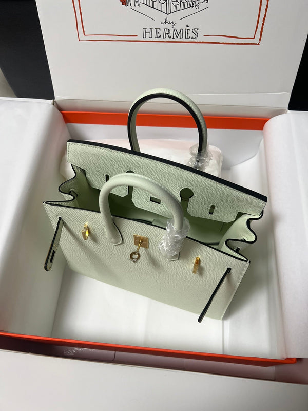 HM BIRKIN SELLIER VERT FIZZ PELLE EPSOM ORO HARDWARE