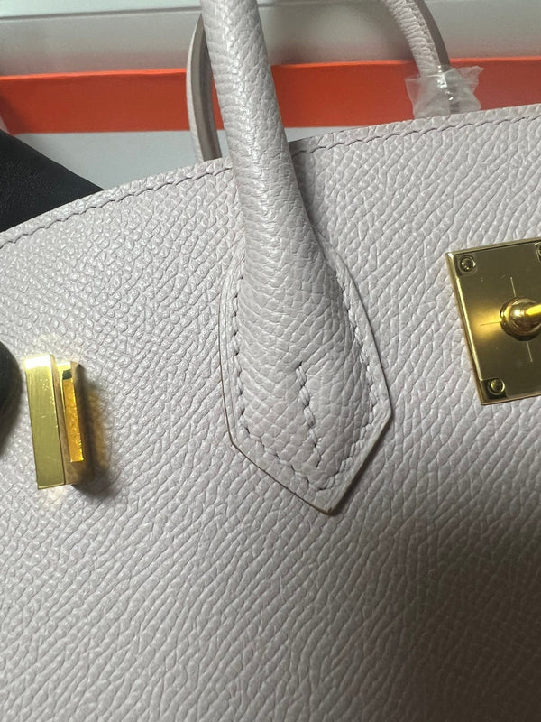 HM BIRKIN SELLIER PELLE EPSOM ROSA CHIARO FERRAMENTA ORO