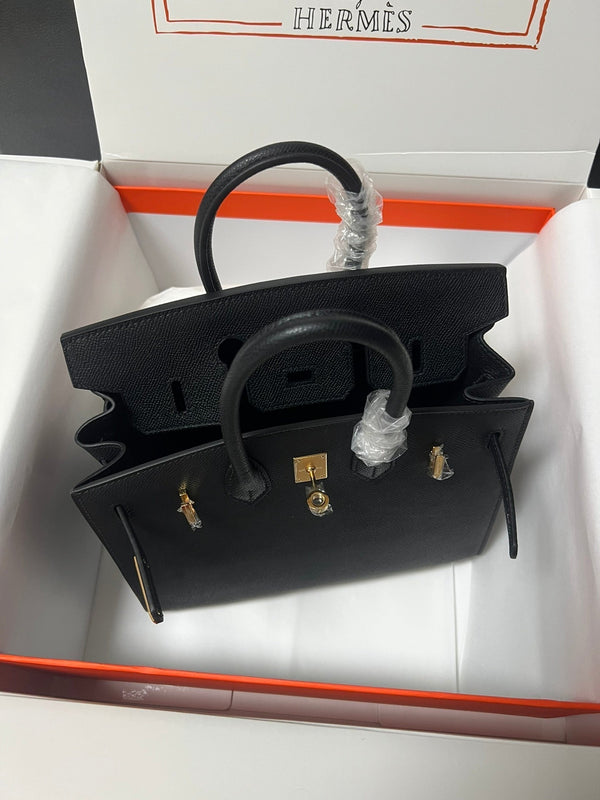 HM BIRKIN SELLIER PELLE EPSOM NERA FERRAMENTA ORO