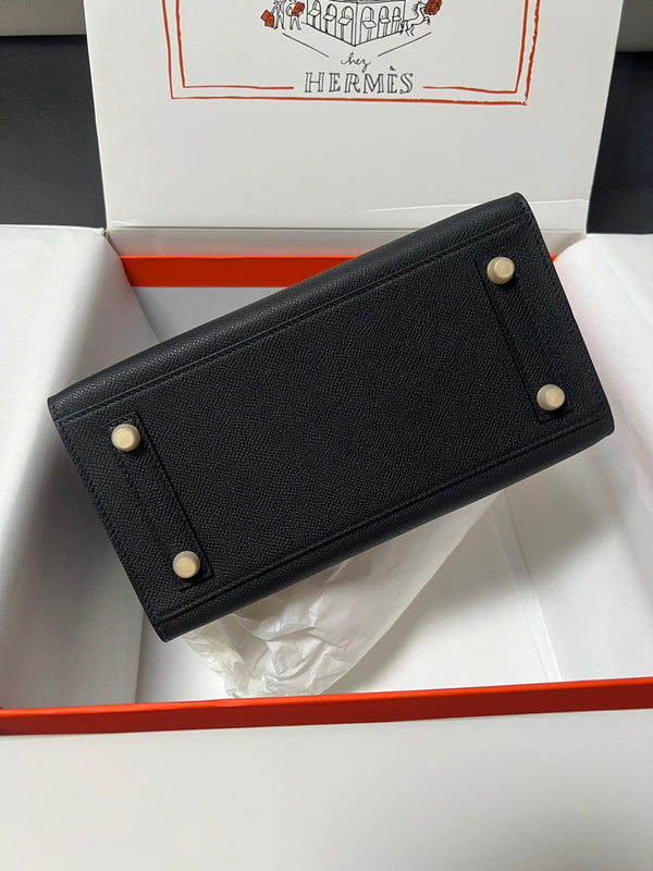 HM BIRKIN SELLIER PELLE EPSOM NERA FERRAMENTA ORO