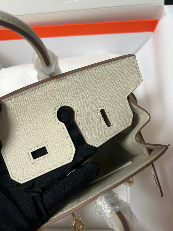 HM BIRKIN SELLIER CREMA PELLE EPSOM FERRAMENTA ORO