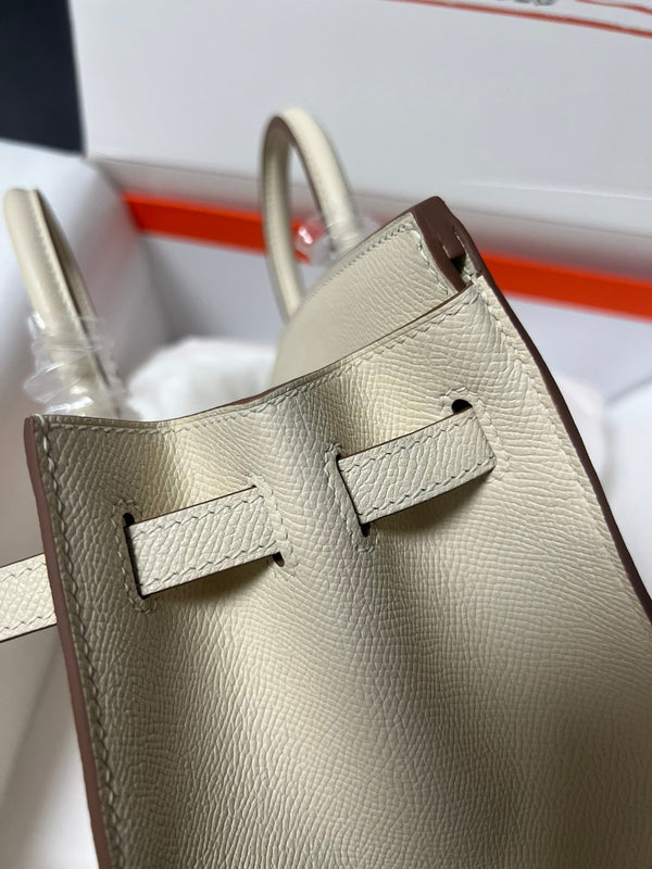 HM BIRKIN SELLIER CREMA PELLE EPSOM FERRAMENTA ORO