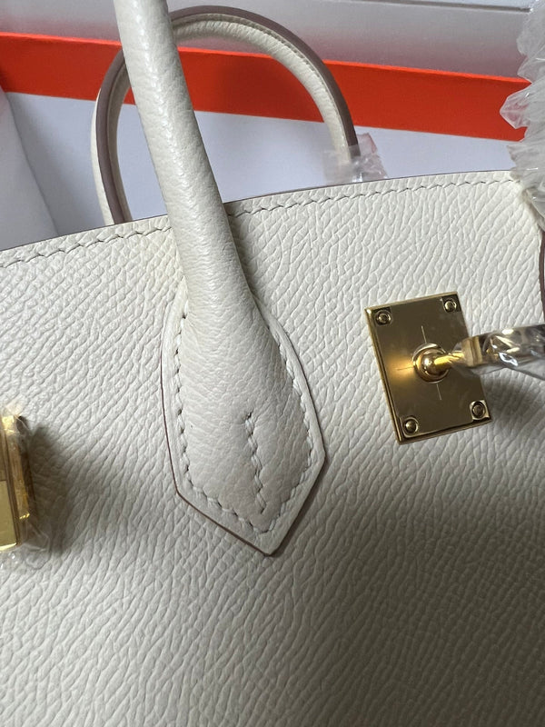 HM BIRKIN SELLIER CREMA PELLE EPSOM FERRAMENTA ORO