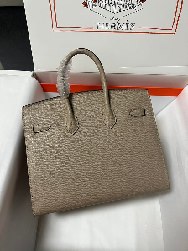 HM BIRKIN SELLIER ETOUPE GRIGIO PELLE EPSOM FERRAMENTA ORO