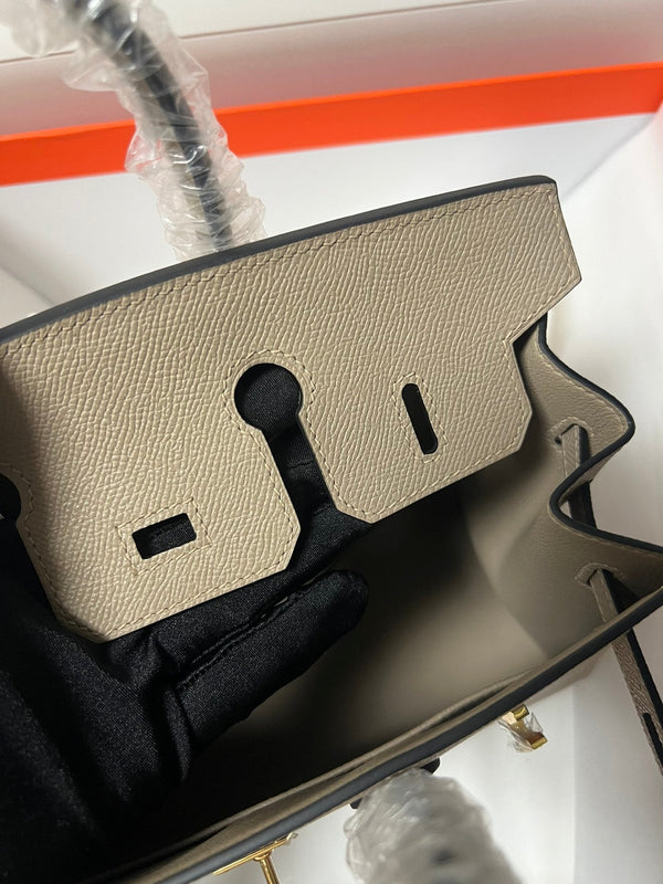 HM BIRKIN SELLIER ETOUPE GRIGIO PELLE EPSOM FERRAMENTA ORO