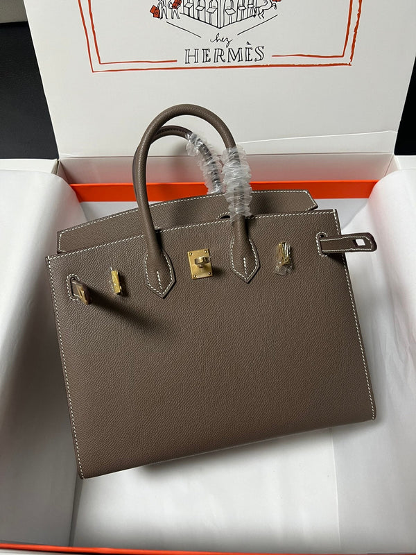 HM BIRKIN SELLIER VERT DE GRIS EPSOM LEATHER GOLD HARDWARE