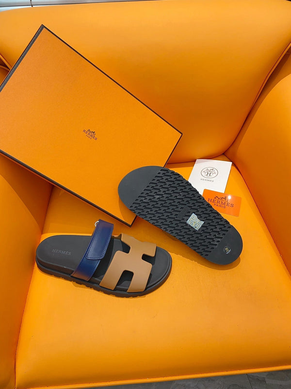 chypre sandal gold blue black calfskin