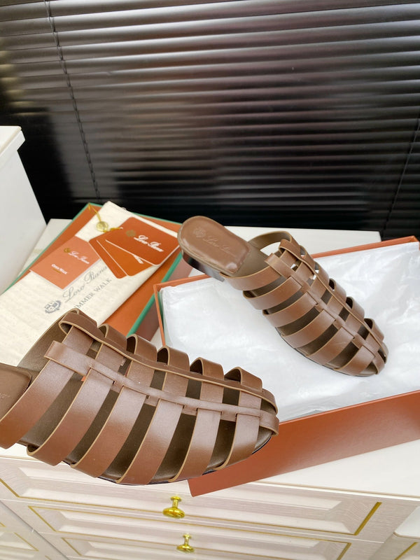 LP KAEDE SANDALS CHOCOLATE CALFSKIN