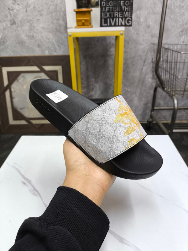 GG Men's Slide Grey Sheepskin 535387