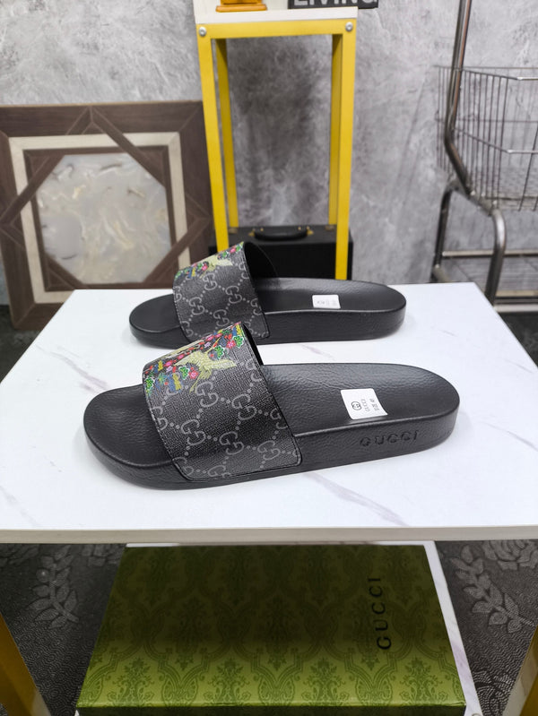 GG Men's Slide Black Sheepskin 535395