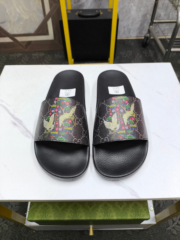 GG Men's Slide Black Sheepskin 535395