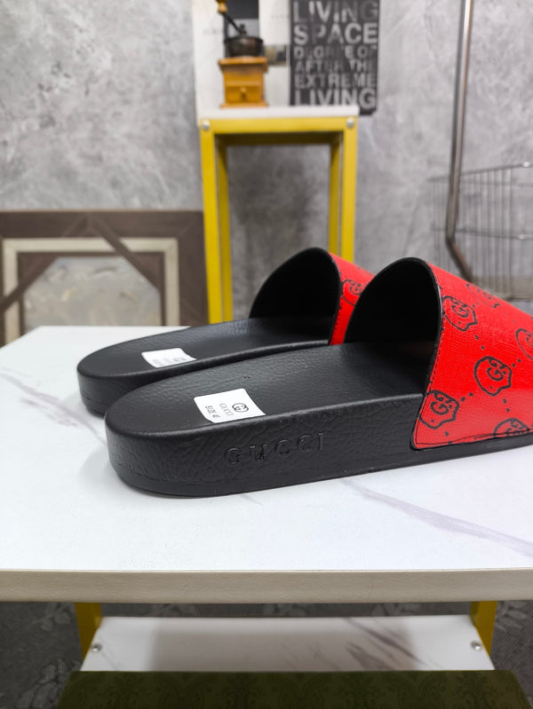 GG Men's Slide Red Sheepskin 535408