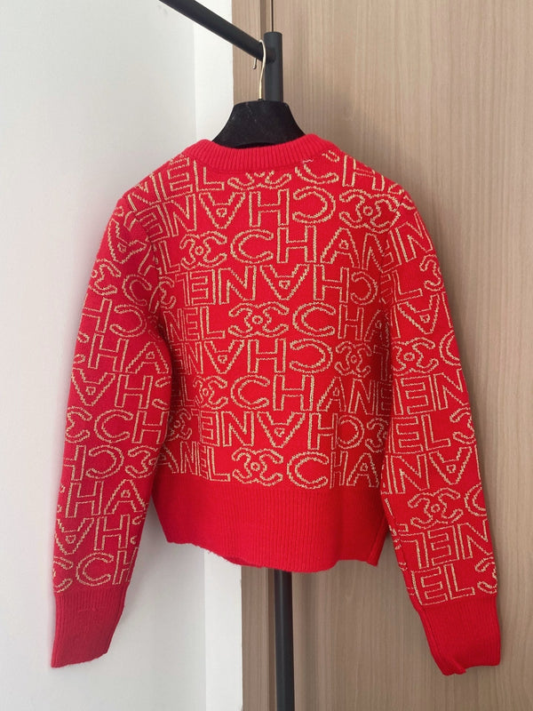 Chanel 2025 Cardigan Cachemire Rouge 00289