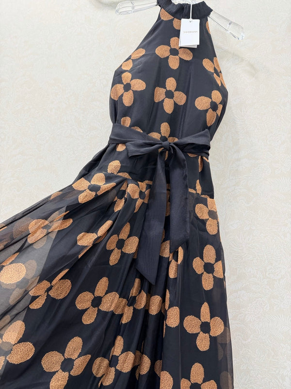 Zimmermann Robe Fleurie Couture en Coton Noir 347347