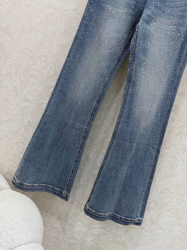 CC 26s Pantalon évasé en jean 353018