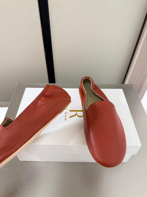 TR Casa Ballet Flat Red Sheepskin 872475