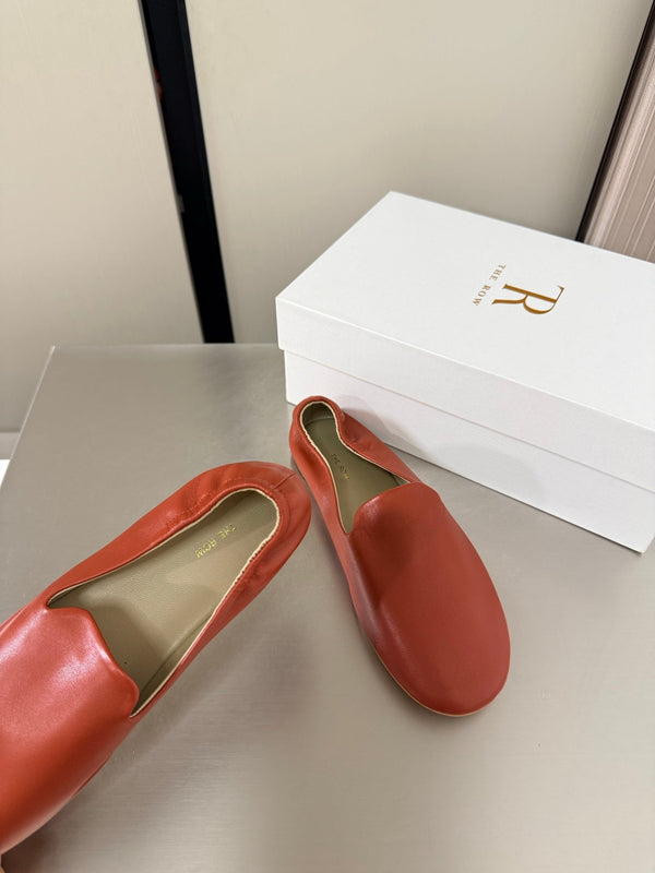 TR Casa Ballet Flat Red Sheepskin 872475
