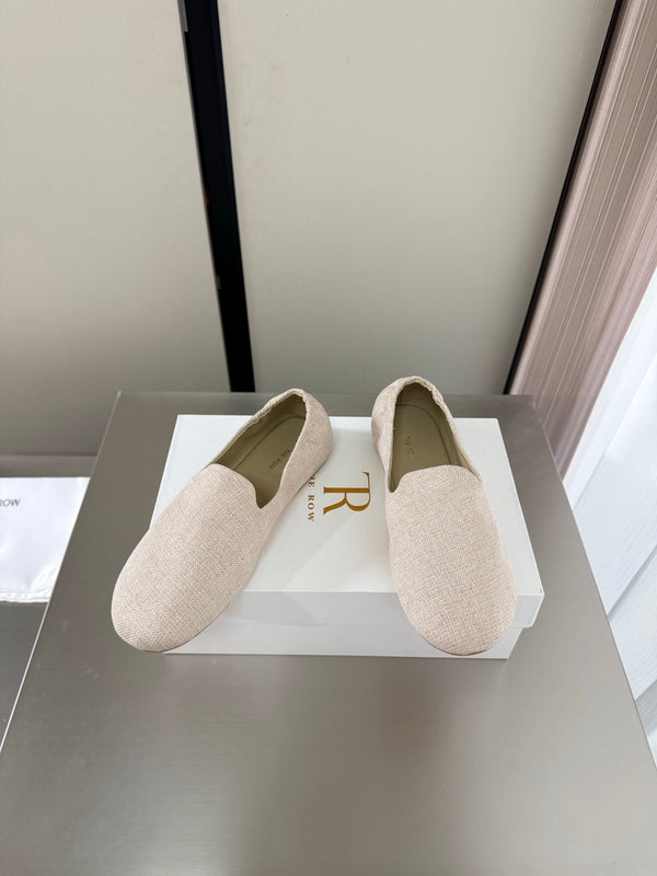 TR Casa Ballet Flat Cream Canvas 872476
