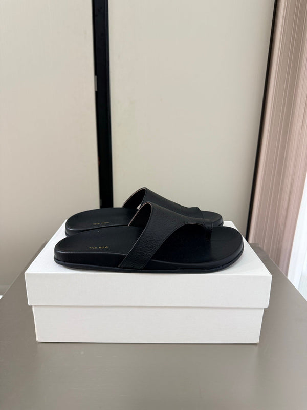 TR Slip-on Sandals Black Cowhide 872484