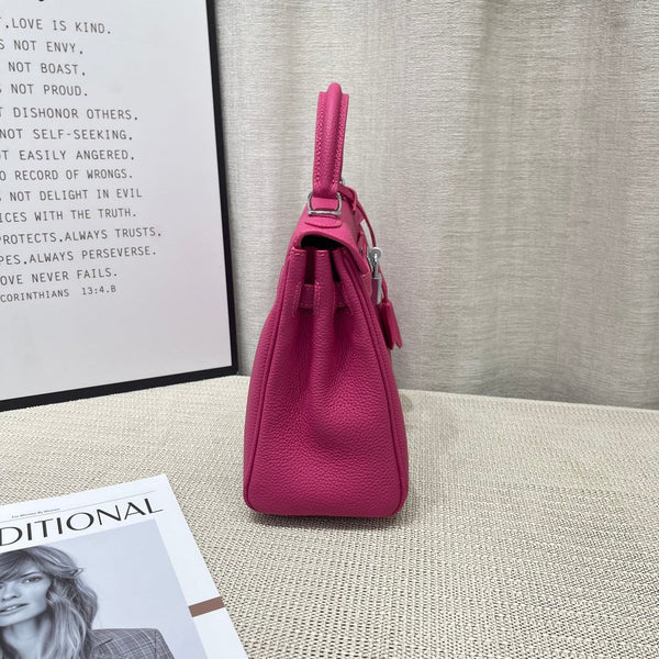 HM Kelly 25cm Rose Mexico Togo Leather Gold Hardware