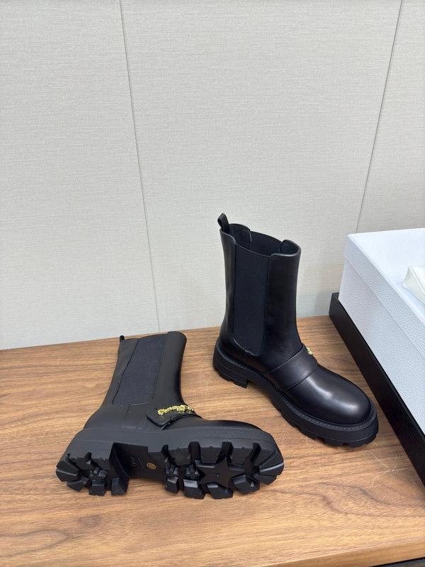 Stivaletto CD D-Quest 40mm in pelle di vitello nera liscia 112933