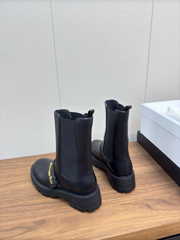 Stivaletto CD D-Quest 40mm in pelle di vitello nera liscia 112933