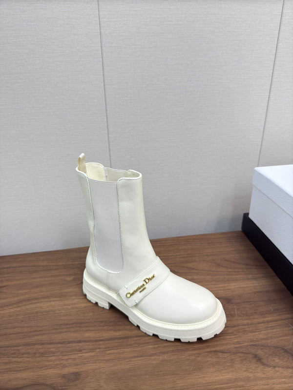 Stivaletto CD D-Quest 40mm in pelle di vitello bianca 112935