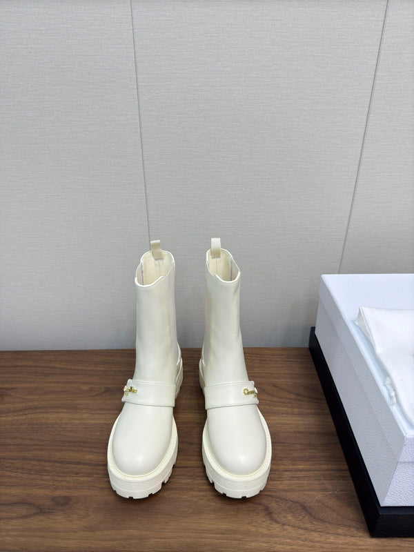 Stivaletto CD D-Quest 40mm in pelle di vitello bianca 112935