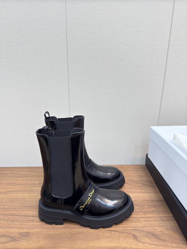 Stivaletto CD D-Quest 40mm in pelle di vitello nera lucida 112937