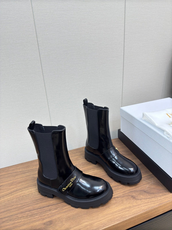 Stivaletto CD D-Quest 40mm in pelle di vitello nera lucida 112937