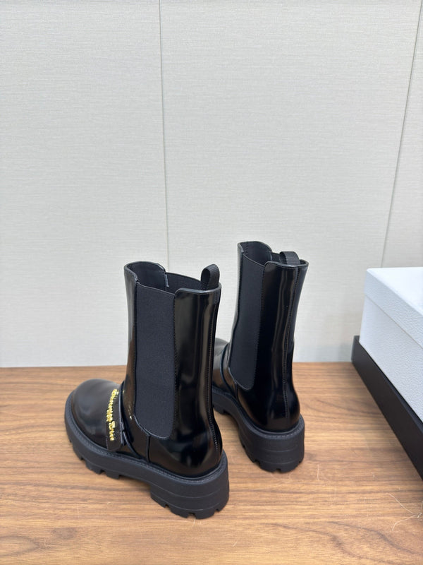 Stivaletto CD D-Quest 40mm in pelle di vitello nera lucida 112937