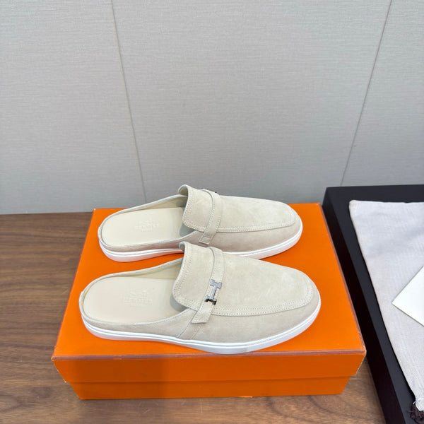 HM 25s Like Mule White Suede Rubber 465663