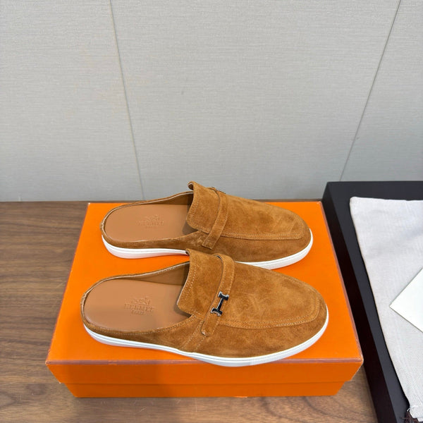 HM 25s Like Mule Brown Suede Rubber 465664