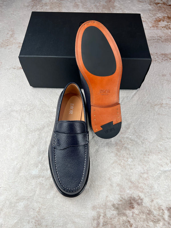 CD GRANVILLE LOAFER NAVY GRAINED CALFSKIN