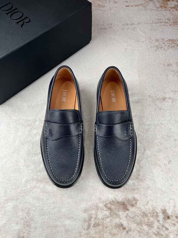 CD GRANVILLE LOAFER NAVY GRAINED CALFSKIN