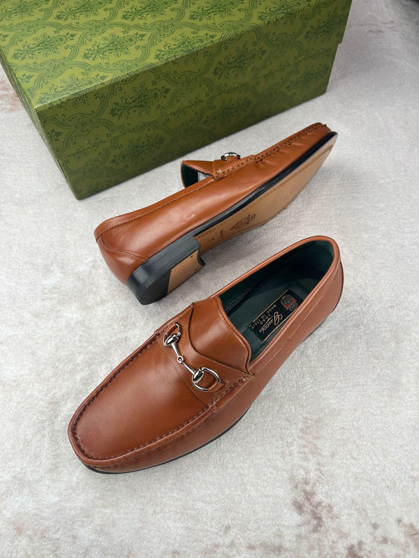 GG Men's Horsebit Loafer Brown Calfskin 529093