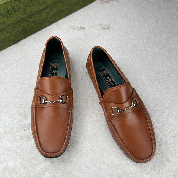 GG Men's Horsebit Loafer Brown Calfskin 529093