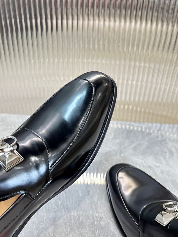 HM DESTIN LOAFER GLOSSY BLACK CALFSKIN