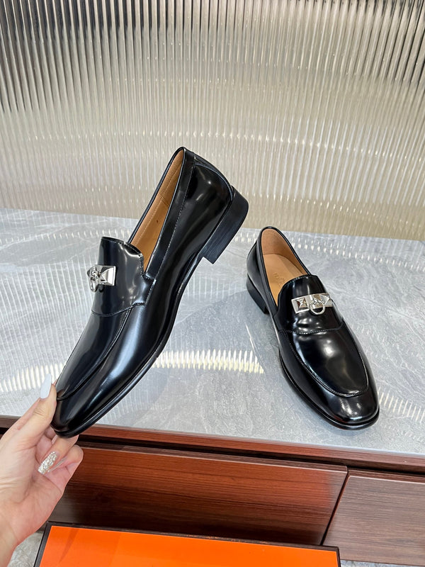 HM DESTIN LOAFER GLOSSY BLACK CALFSKIN
