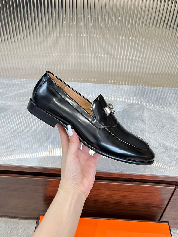 HM DESTIN LOAFER GLOSSY BLACK CALFSKIN
