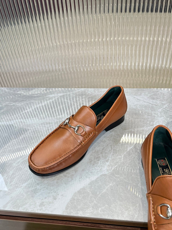 GG Men's Horsebit Loafer Brown Calfskin 523976