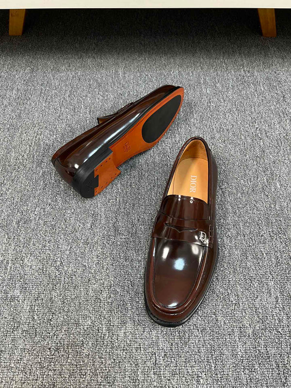 CD GRANVILLE EDGE BEADS LOAFER SYRUP CALFSKIN