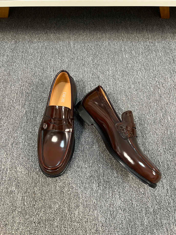 CD GRANVILLE EDGE BEADS LOAFER SYRUP CALFSKIN