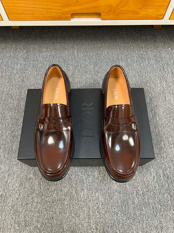 CD GRANVILLE EDGE BEADS LOAFER SYRUP CALFSKIN