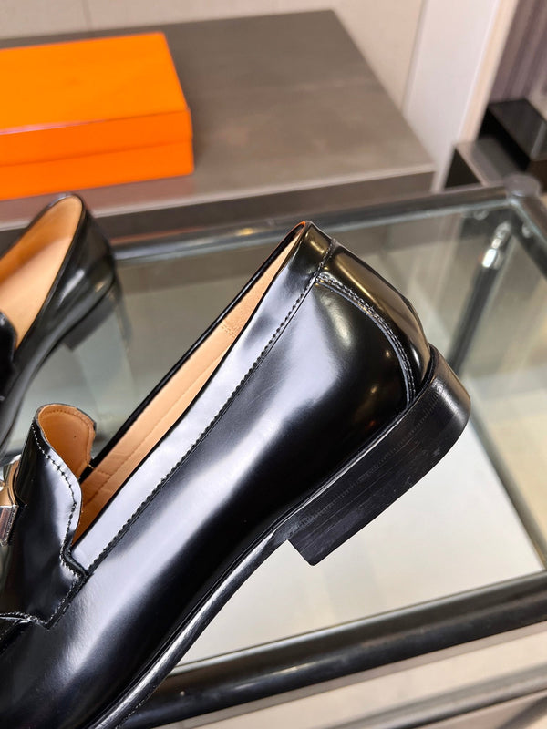 HM Men's Loafer Black Patent Leather 555506